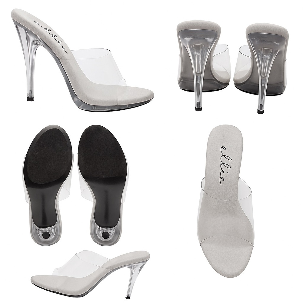 Clear platform Heels by-Ellie transparent